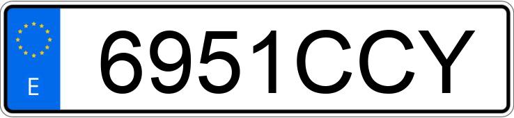 Numer rejestracyjny 6951CCY posiada TOYOTA LAND CRUISER