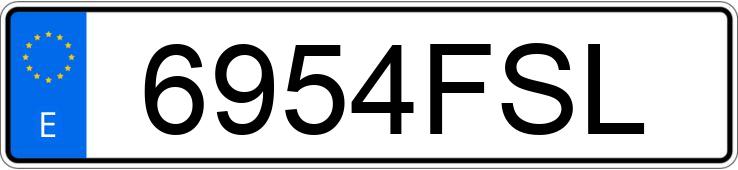 Numer rejestracyjny 6954FSL posiada MINI MINI