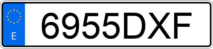 Numer rejestracyjny 6955DXF posiada MERCEDES CLK (208-209)