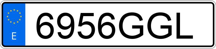 Numer rejestracyjny 6956GGL posiada BMW SERIE 3