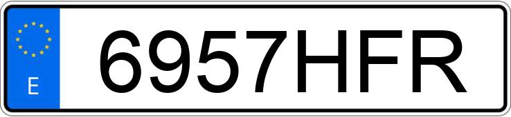 Numer rejestracyjny 6957HFR posiada AUDI A5