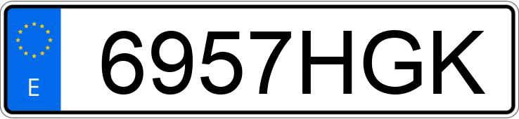 Numer rejestracyjny 6957HGK posiada VOLKSWAGEN TOURAN Numer rejestracyjny 6957HGK posiada VOLKSWAGEN TOURAN