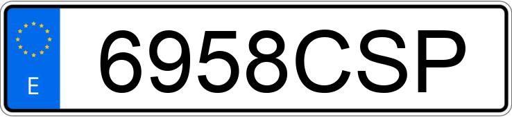 Numer rejestracyjny 6958CSP posiada SUZUKI VITARA