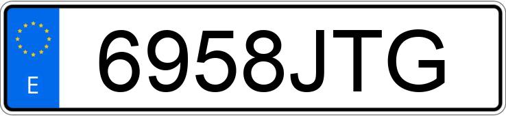 Numer rejestracyjny 6958JTG posiada VOLKSWAGEN GOLF SPORTSVAN