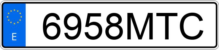 Numer rejestracyjny 6958MTC posiada MERCEDES A (177)