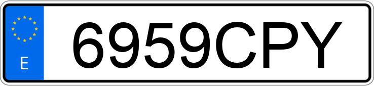 Numer rejestracyjny 6959CPY posiada PEUGEOT BOXER Numer rejestracyjny 6959CPY posiada PEUGEOT BOXER