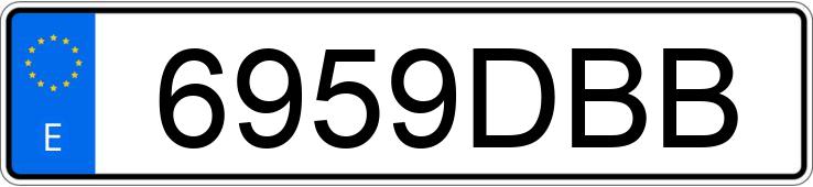 Numer rejestracyjny 6959DBB posiada LEXUS GS 300