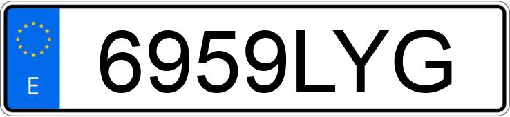 Numer rejestracyjny 6959LYG posiada FIAT SCUDO Numer rejestracyjny 6959LYG posiada FIAT SCUDO