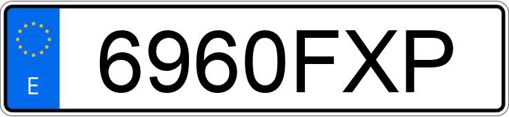 Numer rejestracyjny 6960FXP posiada MERCEDES C (203)