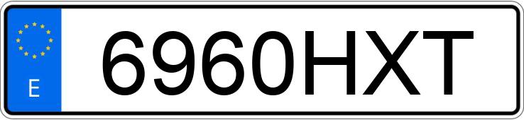 Numer rejestracyjny 6960HXT posiada RENAULT MEGANE SPORT TOURER