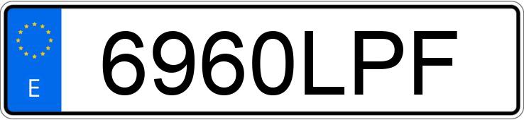 Numer rejestracyjny 6960LPF posiada VOLKSWAGEN POLO
