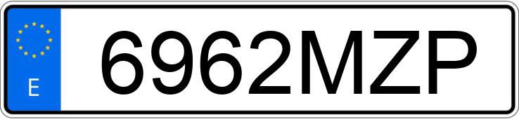 Numer rejestracyjny 6962MZP posiada SEAT IBIZA