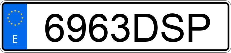 Numer rejestracyjny 6963DSP posiada FIAT SCUDO