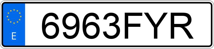 Il numero di registrazione 6963FYR ha FORD MONDEO Il numero di registrazione 6963FYR ha FORD MONDEO