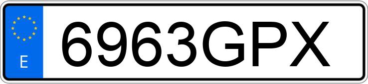 Numer rejestracyjny 6963GPX posiada VOLKSWAGEN GOLF Numer rejestracyjny 6963GPX posiada VOLKSWAGEN GOLF