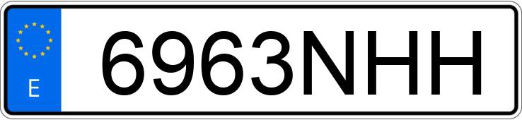 Numer rejestracyjny 6963NHH posiada NISSAN NV 200