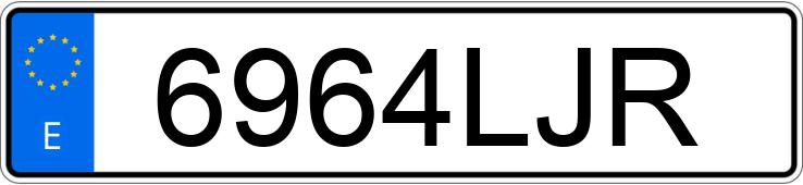 Numer rejestracyjny 6964LJR posiada AUDI Q3
