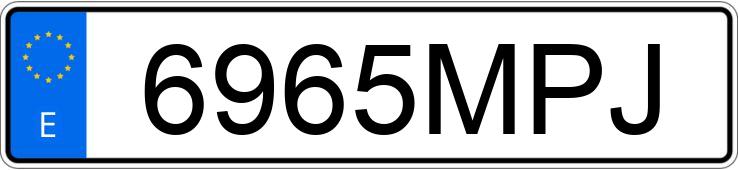 Le numéro d’enregistrement 6965MPJ a PEUGEOT 208
