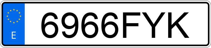 Numer rejestracyjny 6966FYK posiada MINI MINI Numer rejestracyjny 6966FYK posiada MINI MINI