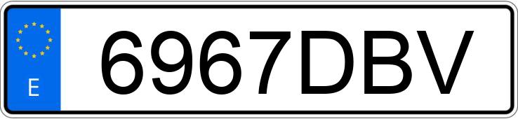 Numer rejestracyjny 6967DBV posiada MERCEDES E (211)