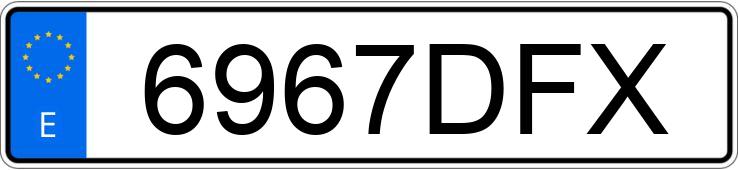 Numer rejestracyjny 6967DFX posiada CHEVROLET-GM MATIZ