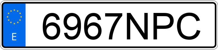 Numer rejestracyjny 6967NPC posiada SEAT ARONA
