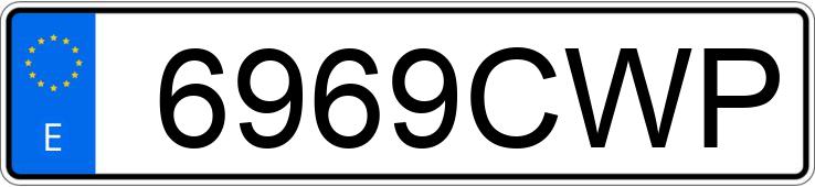Numer rejestracyjny 6969CWP posiada RENAULT CLIO