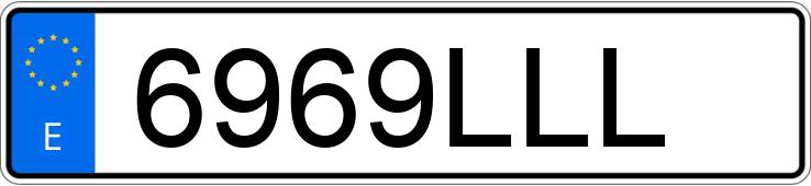 Numer rejestracyjny 6969LLL posiada HONDA MONKEY 125
