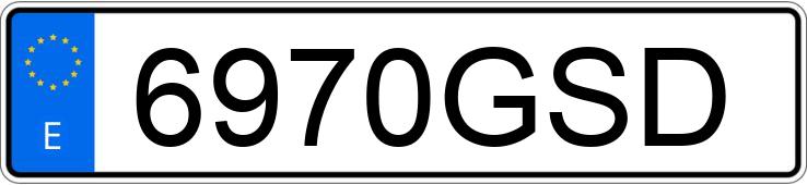 Numer rejestracyjny 6970GSD posiada BMW SERIE 1