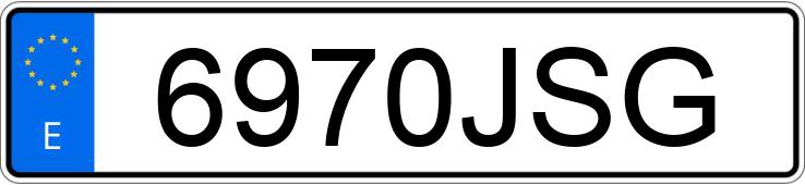 Numer rejestracyjny 6970JSG posiada DACIA LODGY