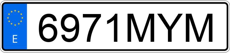 Numer rejestracyjny 6971MYM posiada MERCEDES E (212-207)