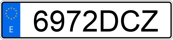 Numer rejestracyjny 6972DCZ posiada BMW SERIE 3