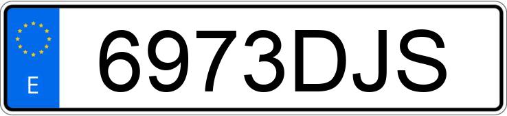 Numer rejestracyjny 6973DJS posiada MERCEDES E (211)