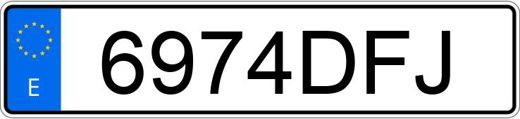 Numer rejestracyjny 6974DFJ posiada MERCEDES VIANO