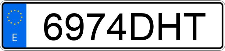 Numer rejestracyjny 6974DHT posiada INFINITI FX