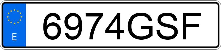 Numer rejestracyjny 6974GSF posiada RENAULT CLIO