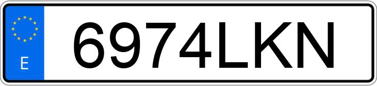 Numer rejestracyjny 6974LKN posiada BMW SERIE 5