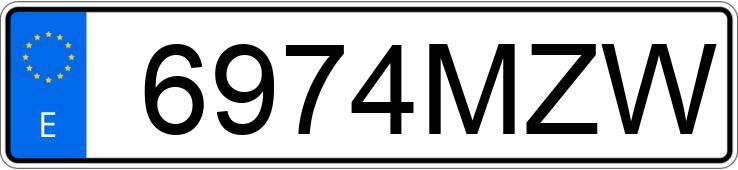 Numer rejestracyjny 6974MZW posiada PORSCHE 911 Numer rejestracyjny 6974MZW posiada PORSCHE 911