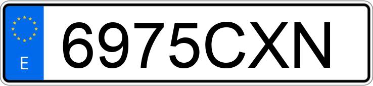 Numer rejestracyjny 6975CXN posiada PEUGEOT PARTNER Numer rejestracyjny 6975CXN posiada PEUGEOT PARTNER