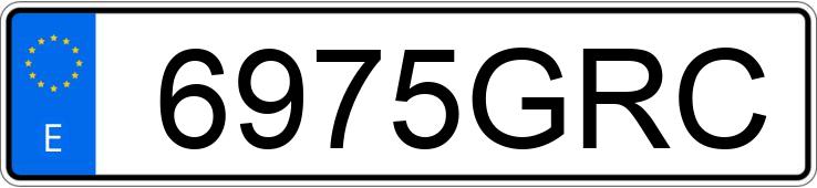 Numer rejestracyjny 6975GRC posiada DACIA LOGAN