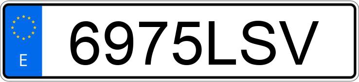 The registration number 6975LSV has PORSCHE PANAMERA The registration number 6975LSV has PORSCHE PANAMERA
