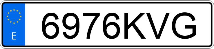 Numer rejestracyjny 6976KVG posiada NISSAN NV 400