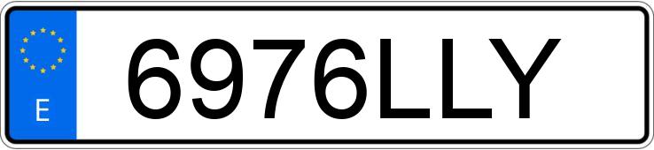 Numer rejestracyjny 6976LLY posiada MCLAREN 570GT