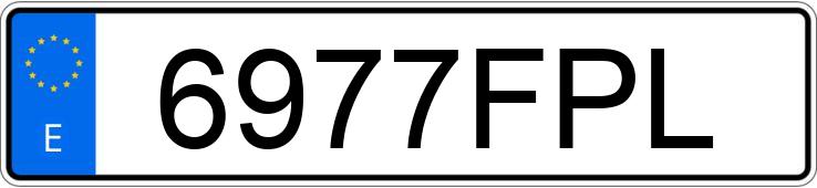 Numer rejestracyjny 6977FPL posiada OPEL COMBO