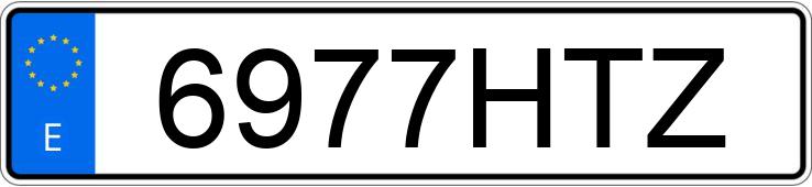 Numer rejestracyjny 6977HTZ posiada AUDI Q5