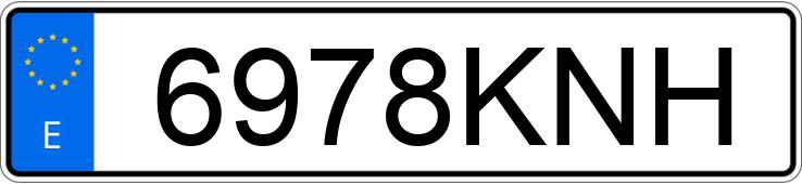 Numer rejestracyjny 6978KNH posiada LEXUS CT 200 H