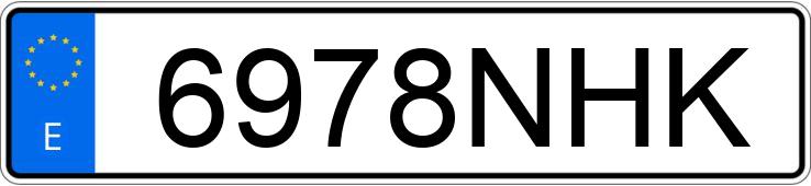 Numer rejestracyjny 6978NHK posiada FORD MUSTANG Numer rejestracyjny 6978NHK posiada FORD MUSTANG