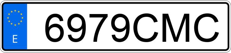 Registreringsnummer6979CMC har SEAT IBIZA