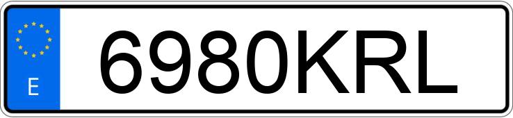 Numer rejestracyjny 6980KRL posiada LAND ROVER DISCOVERY