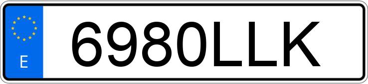 Numer rejestracyjny 6980LLK posiada CITROEN BERLINGO